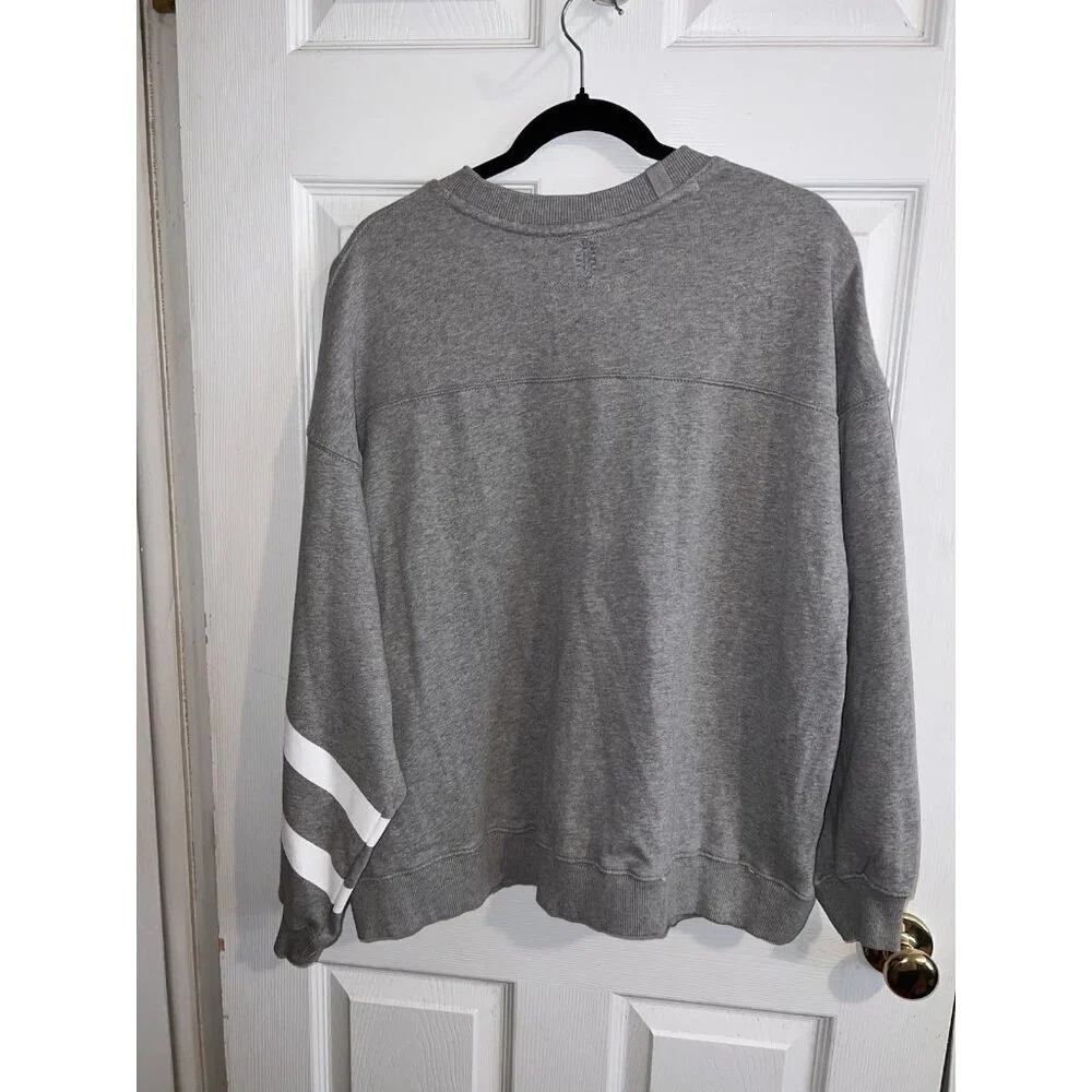 NWOT Free People Movement All Star Logo Oversized Crewneck Pullover Sweatshirt S
